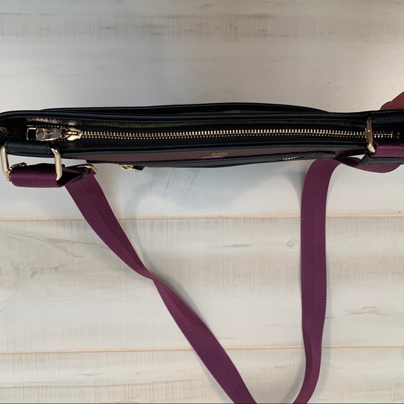 NWOT Coach Taylor Purple Floral Print Crossbody - Picture 7 of 10